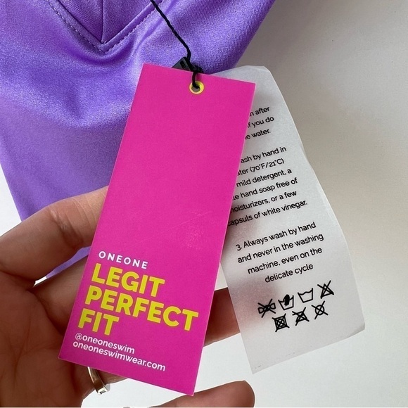 ONEONE Jesse Cheeky bikini bottom in purple - Picture 5 of 7